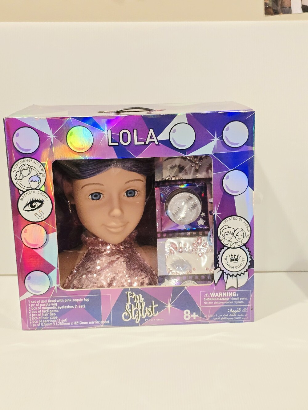 I'm A Girly I'm A Stylist Styling Head Deluxe Mannequin Head New